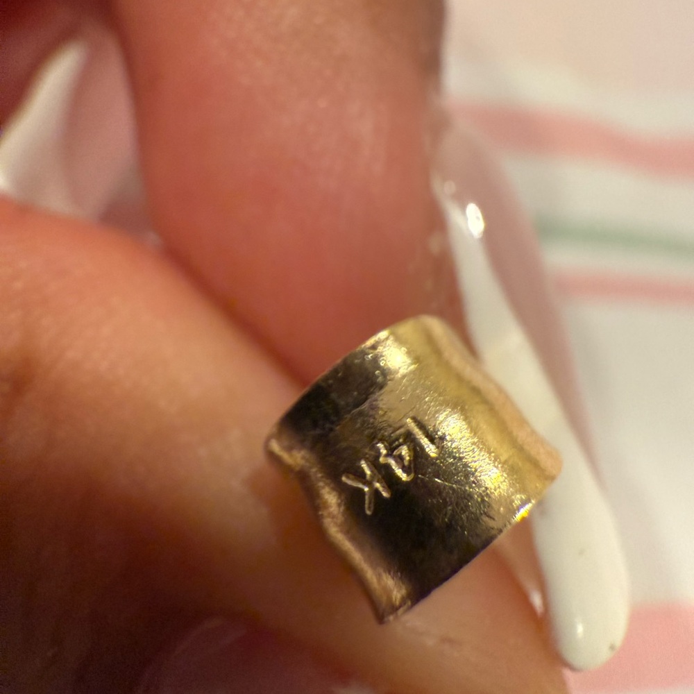 14k solid gold elephant pendant - Picture 4 of 5
